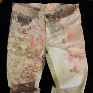 Vintage Diesel Floral Print Pants.